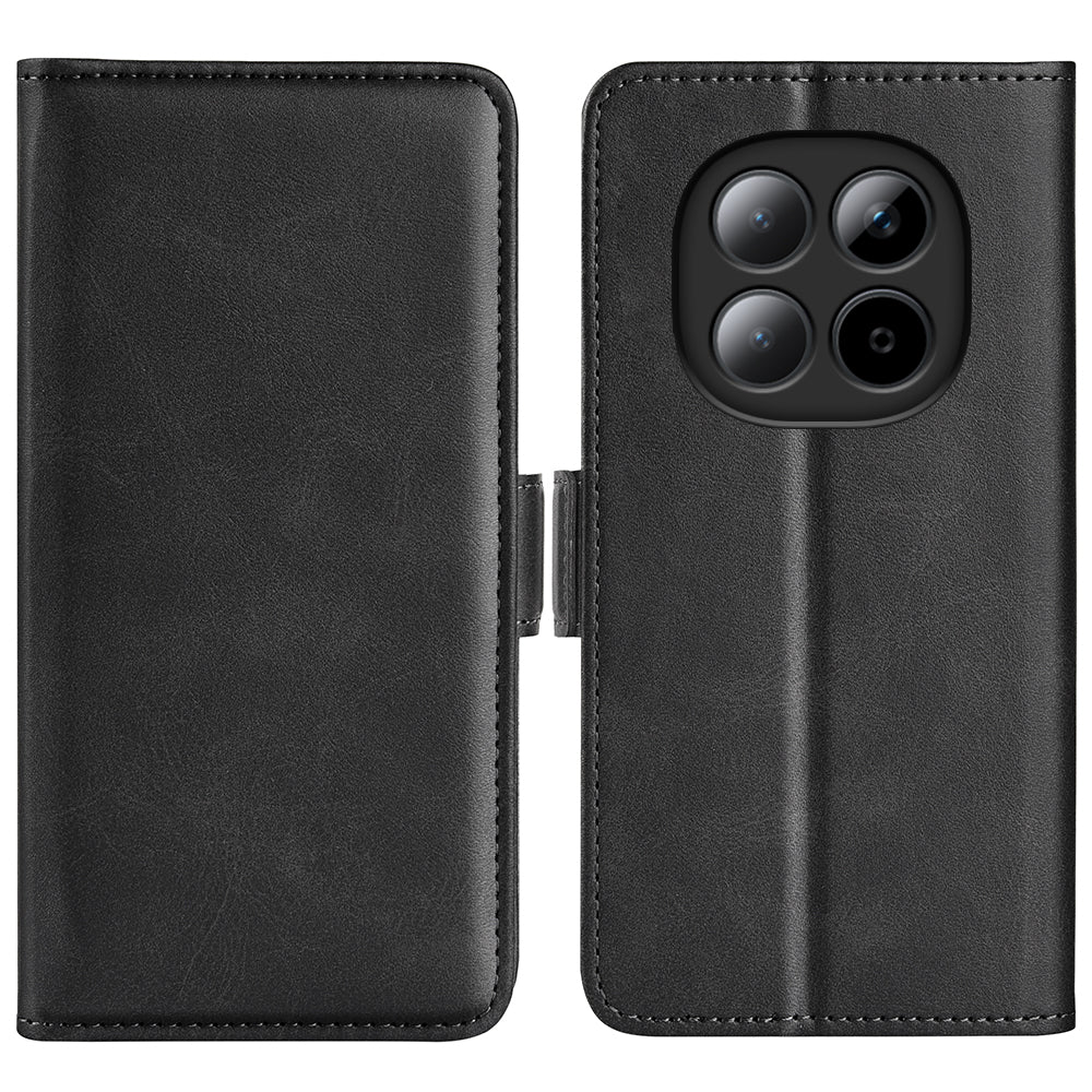 For Xiaomi Poco M8 Pro 5G / Redmi Note 15 Pro+ 5G (Global) Case Calf Texture Leather Wallet Phone Cover