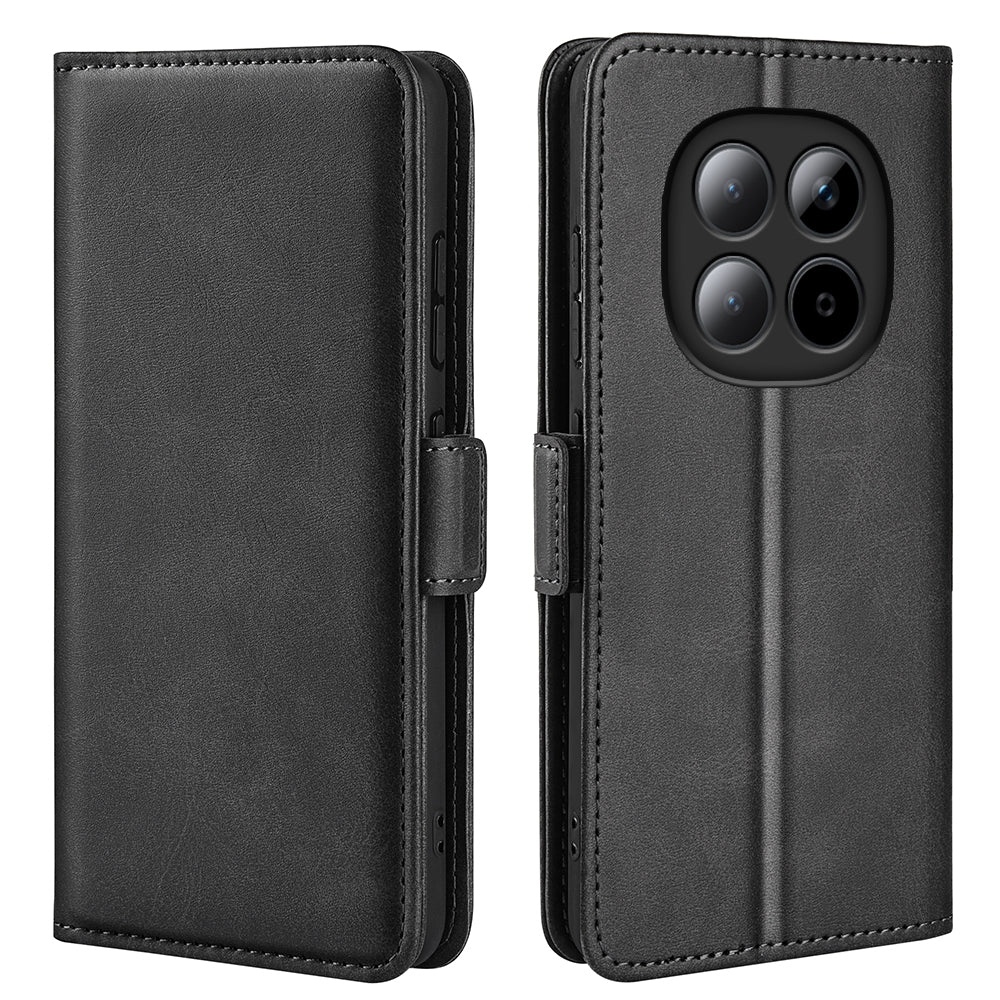 For Xiaomi Poco M8 Pro 5G / Redmi Note 15 Pro+ 5G (Global) Case Calf Texture Leather Wallet Phone Cover
