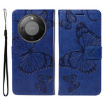 For Honor Magic8 Lite 5G / X9d 5G / X70 5G Wallet Case Floral Butterfly Imprinted Leather Phone Cover Stand