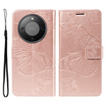 For Honor Magic8 Lite 5G / X9d 5G / X70 5G Wallet Case Floral Butterfly Imprinted Leather Phone Cover Stand