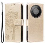 For Honor Magic8 Lite 5G / X9d 5G / X70 5G Phone Case with Stand Cat Tree Pattern Leather Wallet Mobile Cover