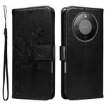 For Honor Magic8 Lite 5G / X9d 5G / X70 5G Phone Case with Stand Cat Tree Pattern Leather Wallet Mobile Cover