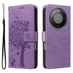 For Honor Magic8 Lite 5G / X9d 5G / X70 5G Phone Case with Stand Cat Tree Pattern Leather Wallet Mobile Cover