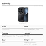 DUX DUCIS For Honor Magic8 Pro 5G Case  Aimo Series TPU+PC Matte Drop-proof Phone Cover (REACH Certification)