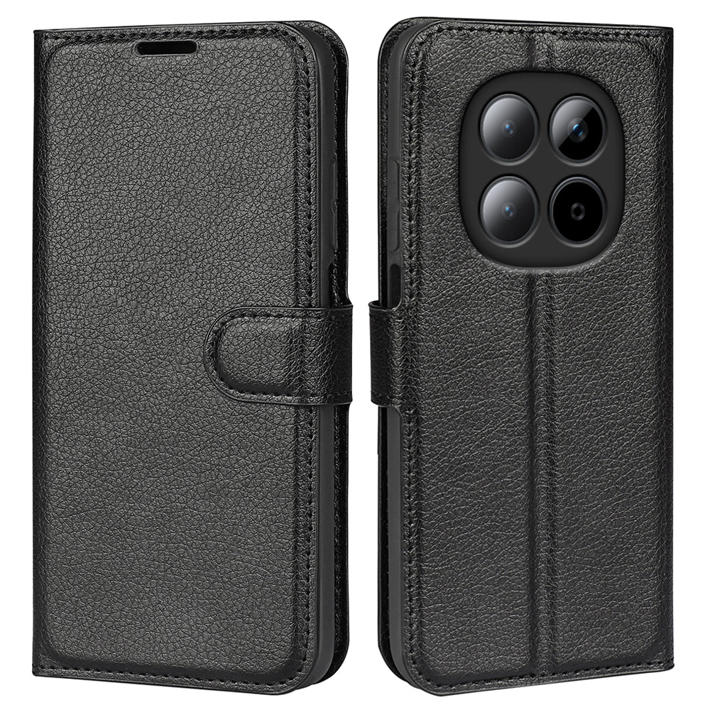 For Xiaomi Poco M8 Pro 5G / Redmi Note 15 Pro+ 5G (Global) Case Litchi Texture Shockproof Leather Wallet Phone Cover