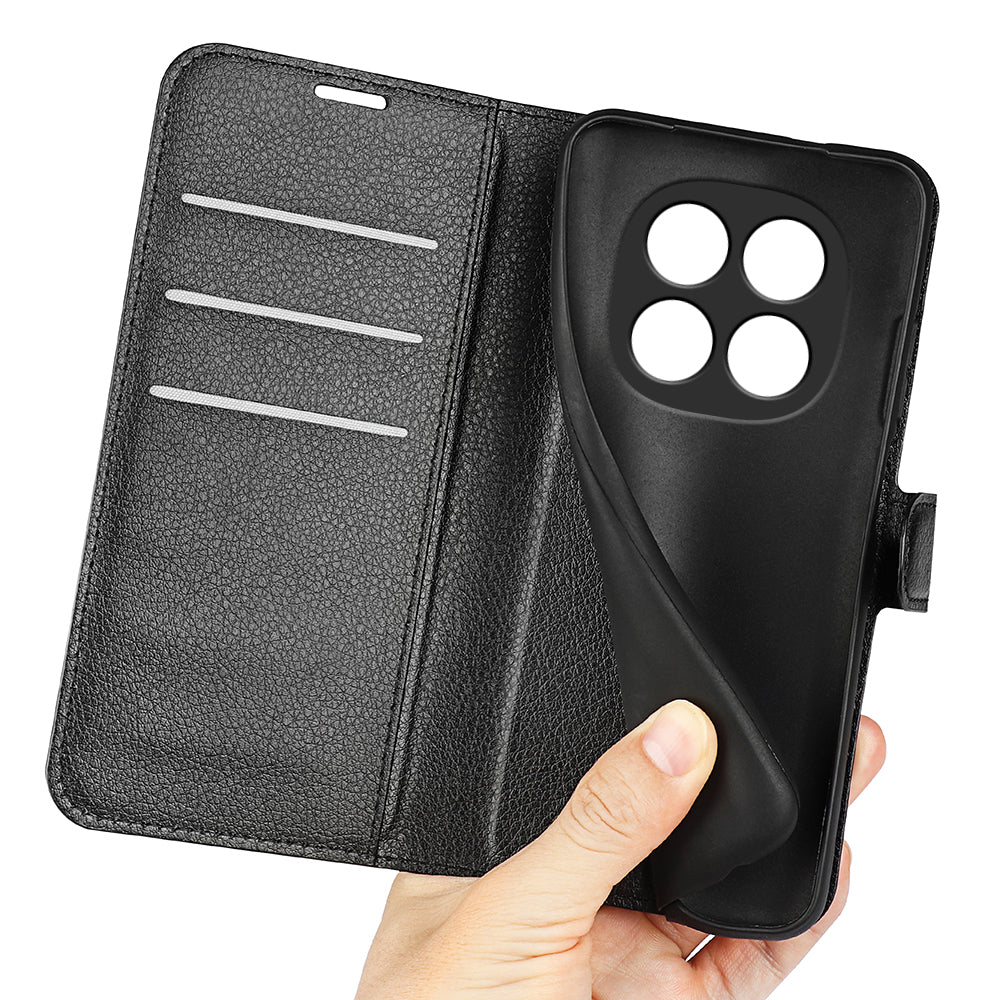 For Xiaomi Poco M8 Pro 5G / Redmi Note 15 Pro+ 5G (Global) Case Litchi Texture Shockproof Leather Wallet Phone Cover