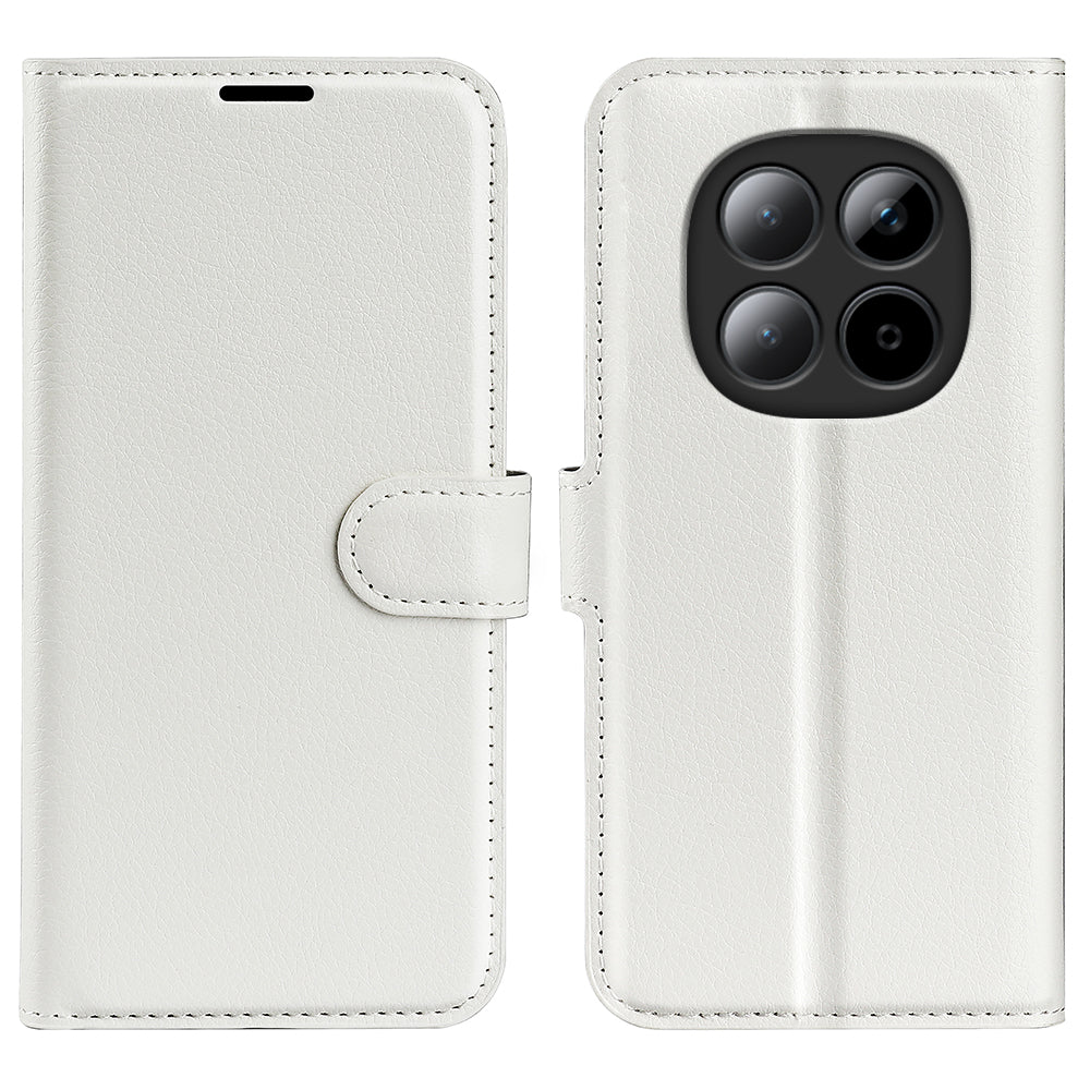 For Xiaomi Poco M8 Pro 5G / Redmi Note 15 Pro+ 5G (Global) Case Litchi Texture Shockproof Leather Wallet Phone Cover