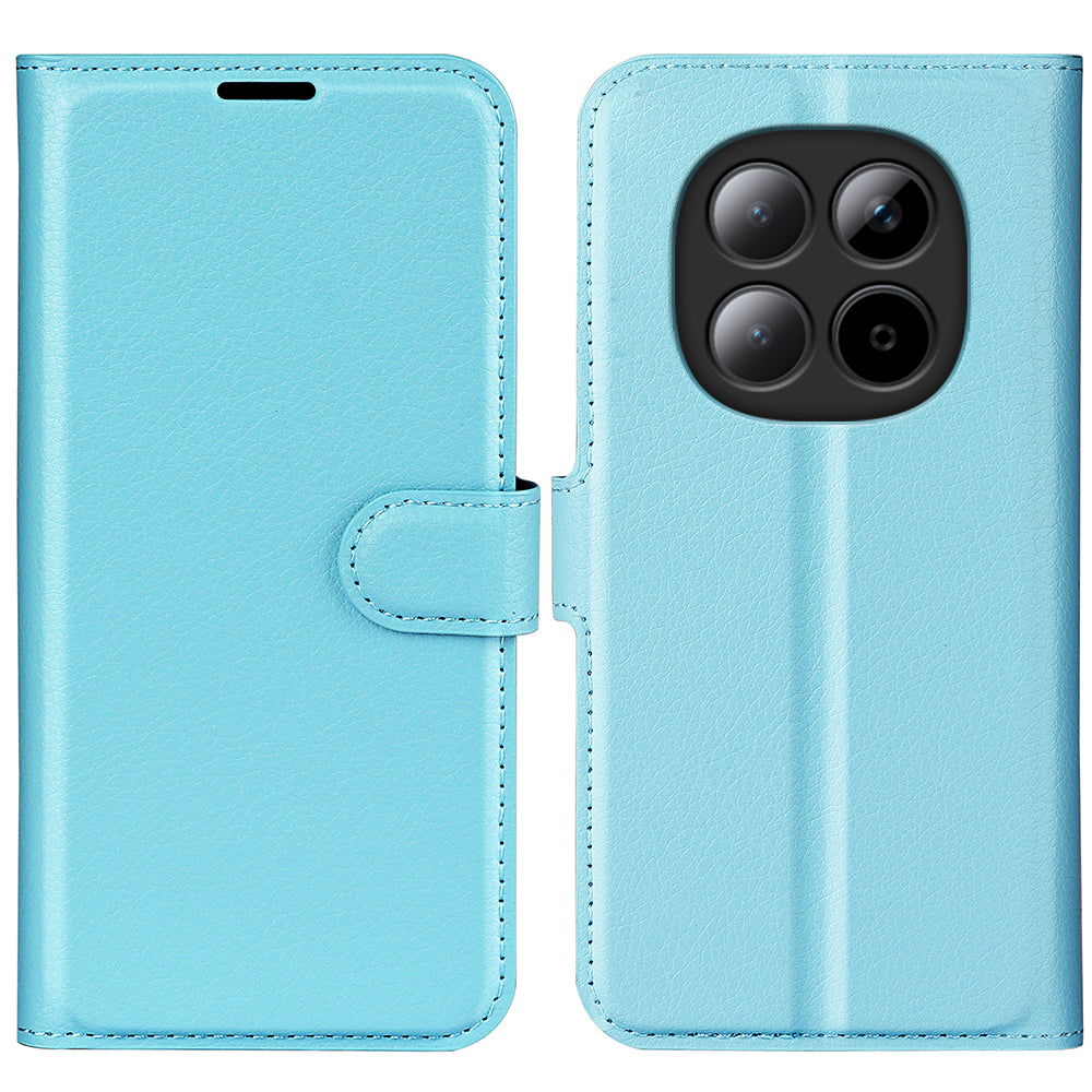 For Xiaomi Poco M8 Pro 5G / Redmi Note 15 Pro+ 5G (Global) Case Litchi Texture Shockproof Leather Wallet Phone Cover