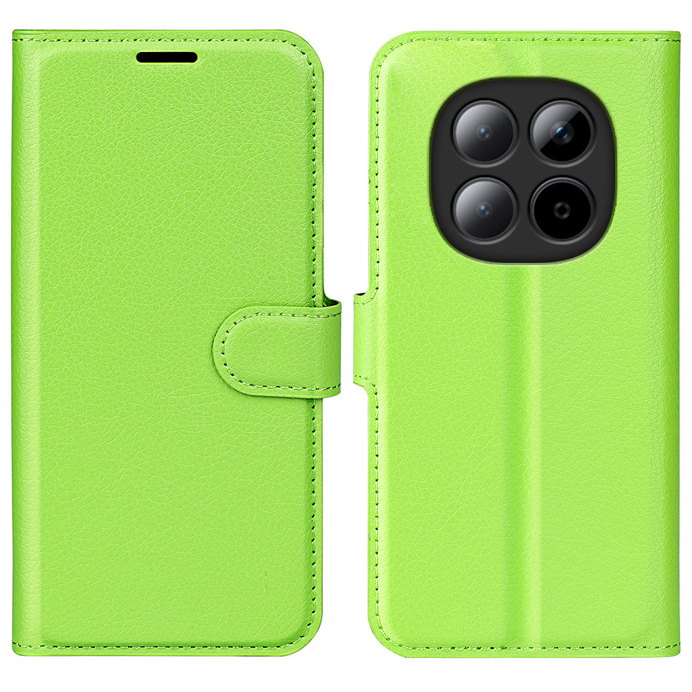 For Xiaomi Poco M8 Pro 5G / Redmi Note 15 Pro+ 5G (Global) Case Litchi Texture Shockproof Leather Wallet Phone Cover