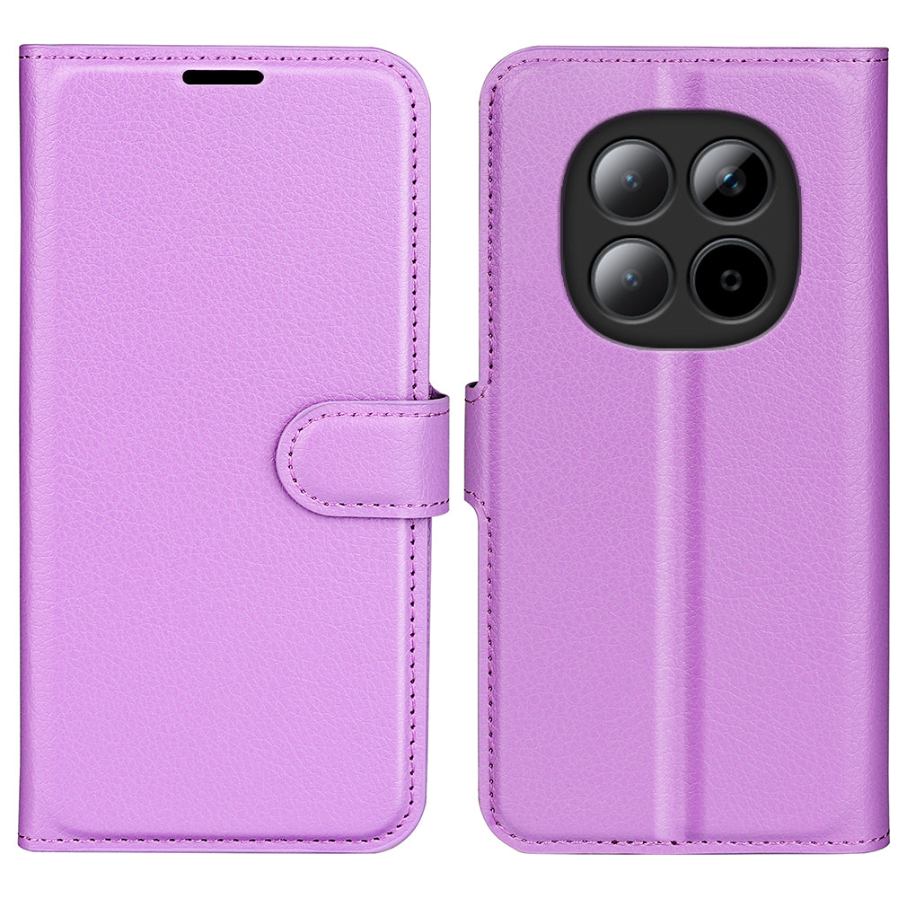 For Xiaomi Poco M8 Pro 5G / Redmi Note 15 Pro+ 5G (Global) Case Litchi Texture Shockproof Leather Wallet Phone Cover