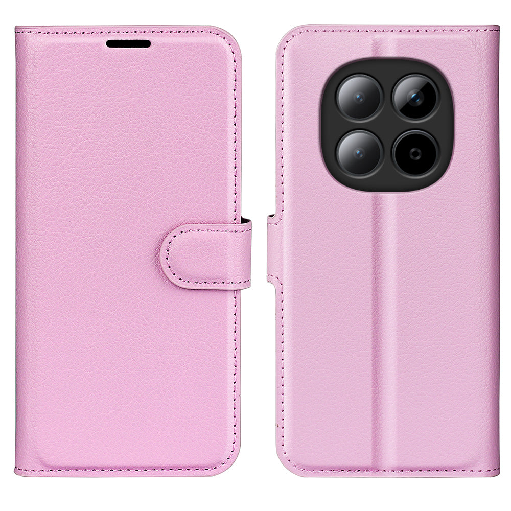 For Xiaomi Poco M8 Pro 5G / Redmi Note 15 Pro+ 5G (Global) Case Litchi Texture Shockproof Leather Wallet Phone Cover