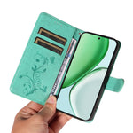 For Honor Magic8 Lite 5G / X9d 5G / X70 5G PU Leather Cases Flower Pattern Wallet Stand Phone Cover with Strap