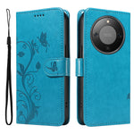 For Honor Magic8 Lite 5G / X9d 5G / X70 5G PU Leather Cases Flower Pattern Wallet Stand Phone Cover with Strap