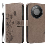 For Honor Magic8 Lite 5G / X9d 5G / X70 5G PU Leather Cases Flower Pattern Wallet Stand Phone Cover with Strap