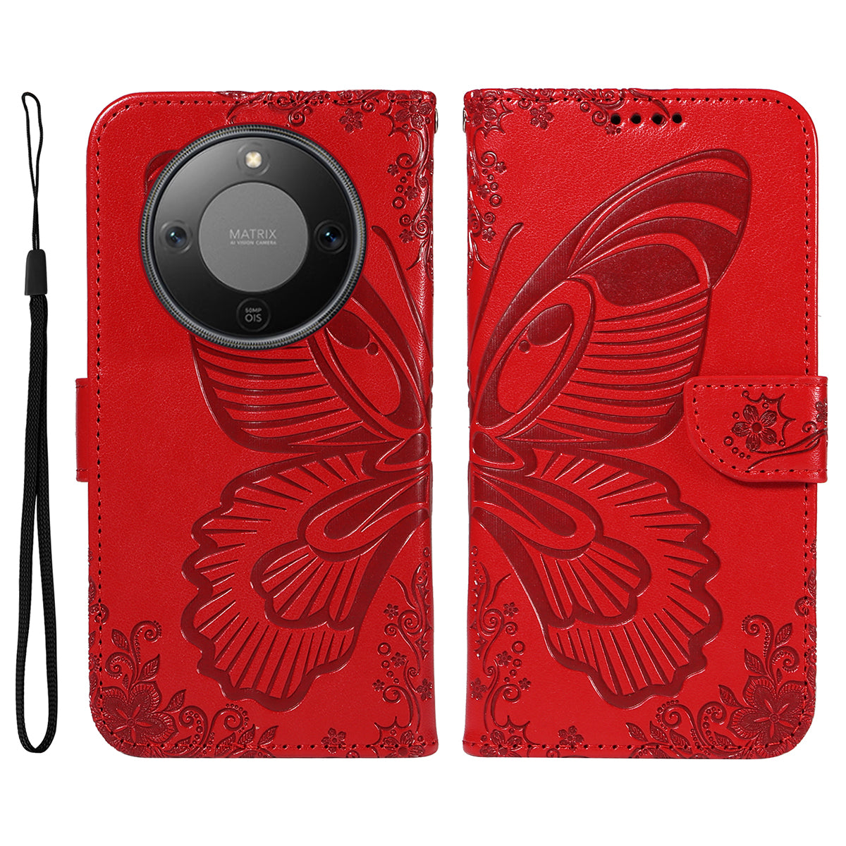 For Honor Magic8 Lite 5G / X9d 5G / X70 5G Case Butterfly Pattern PU Leather Folio Flip Phone Cover
