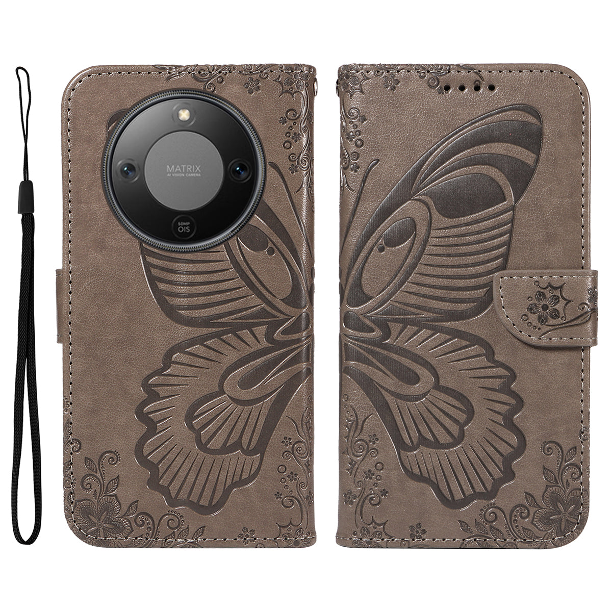 For Honor Magic8 Lite 5G / X9d 5G / X70 5G Case Butterfly Pattern PU Leather Folio Flip Phone Cover