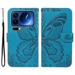 For Xiaomi 17 Pro Case Butterfly Pattern PU Leather Folio Flip Phone Cover