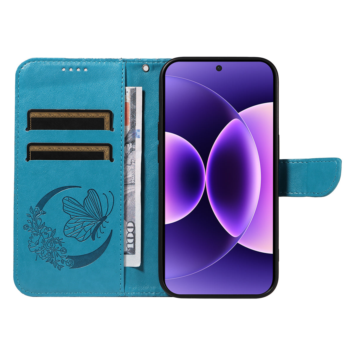 For Xiaomi 17 Pro Case Butterfly Pattern PU Leather Folio Flip Phone Cover