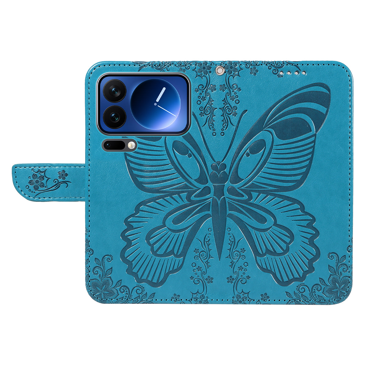 For Xiaomi 17 Pro Case Butterfly Pattern PU Leather Folio Flip Phone Cover