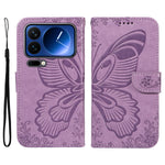 For Xiaomi 17 Pro Case Butterfly Pattern PU Leather Folio Flip Phone Cover
