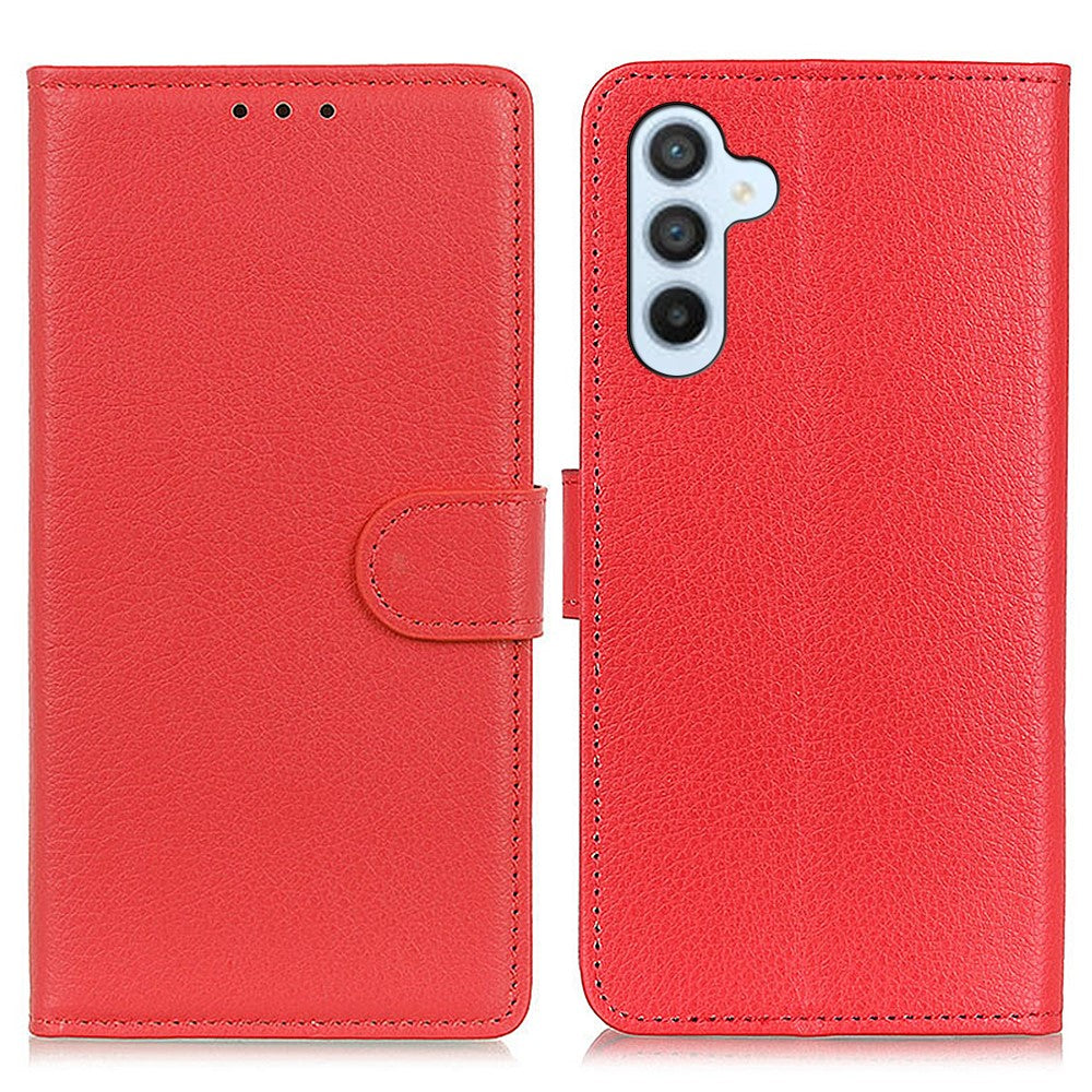 Plånboksfodral för Samsung Galaxy S26 i PU-läder med litchytextur