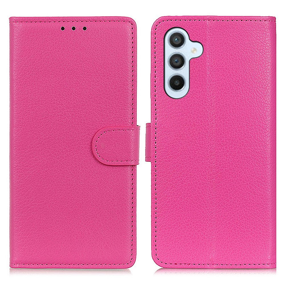 Plånboksfodral för Samsung Galaxy S26 i PU-läder med litchytextur