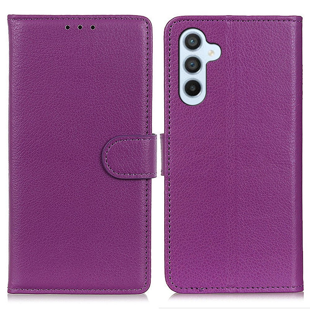 Plånboksfodral för Samsung Galaxy S26 i PU-läder med litchytextur