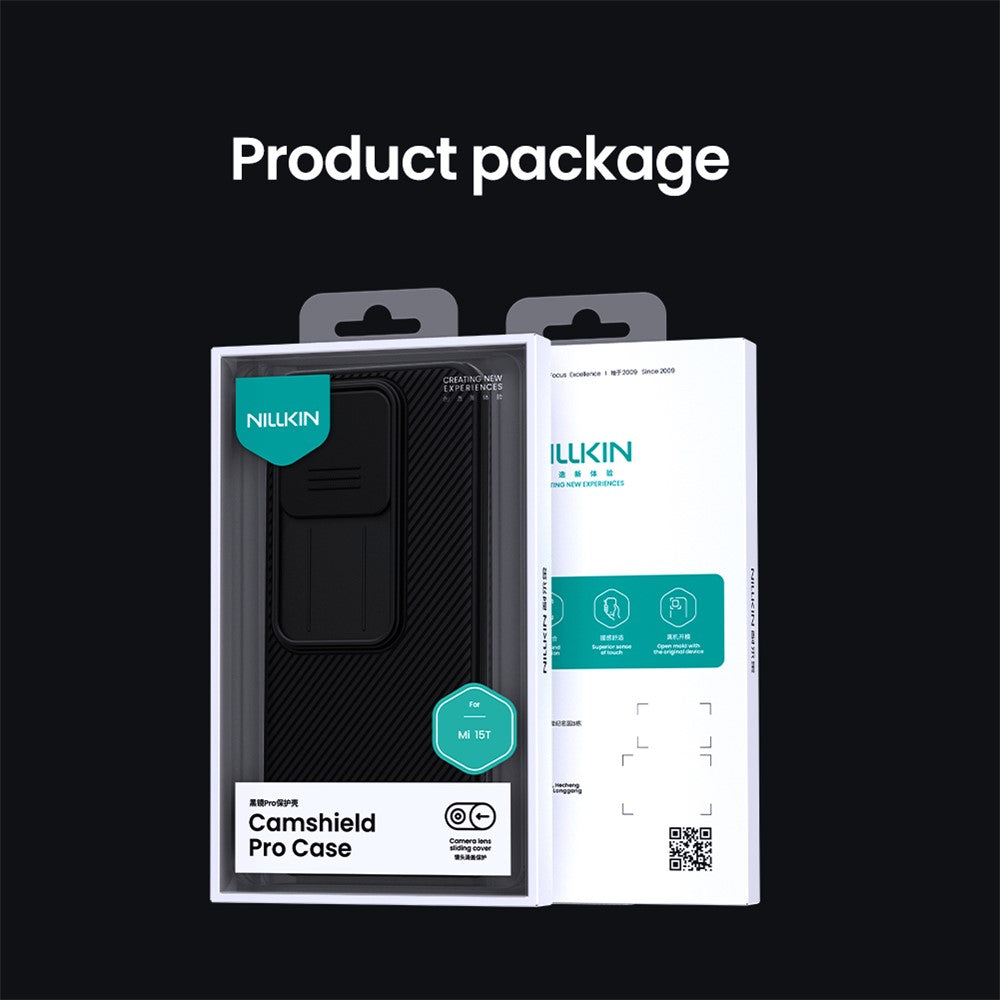 NILLKIN Camshield Pro Series for Xiaomi 15T Case PC + TPU Phone Cover with Camera Slider