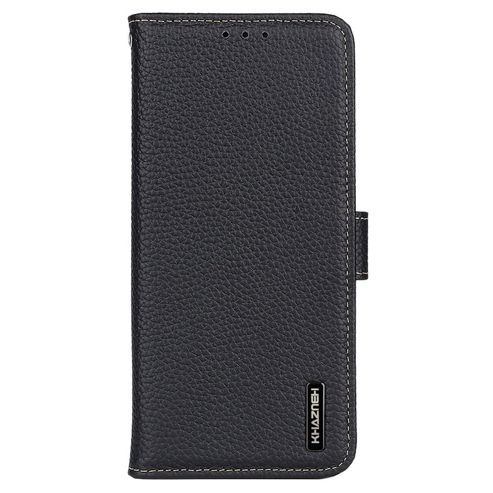 KHAZNEH For Samsung Galaxy S26 Ultra Case Genuine Cow Leather Flip Phone Cover
