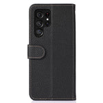 KHAZNEH For Samsung Galaxy S26 Ultra Case Genuine Cow Leather Flip Phone Cover