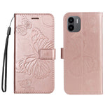 For Xiaomi Redmi A1 4G / A2 4G Wallet Case Floral Butterfly Imprinted Leather Phone Cover Stand