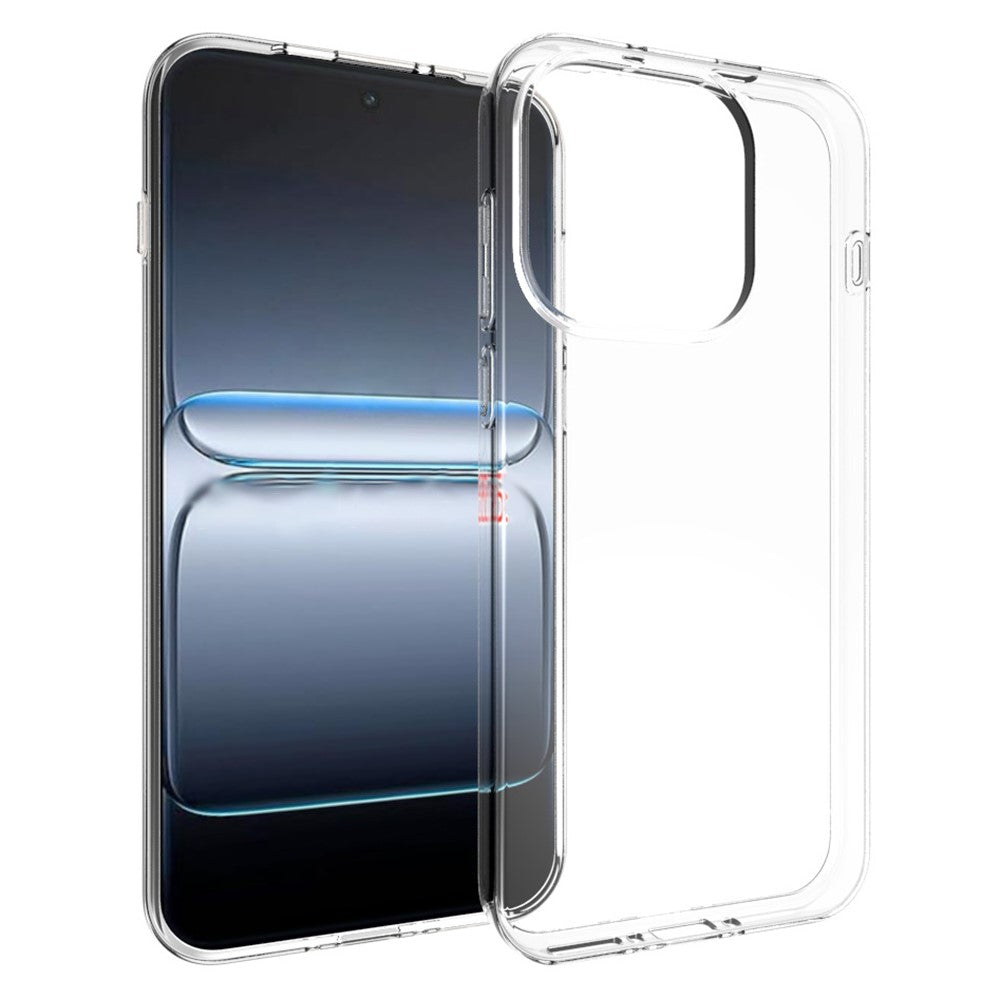 OnePlus 15 5G-skal, vattenstämpelbeständigt TPU-bakstycke, genomskinligt bakstycke