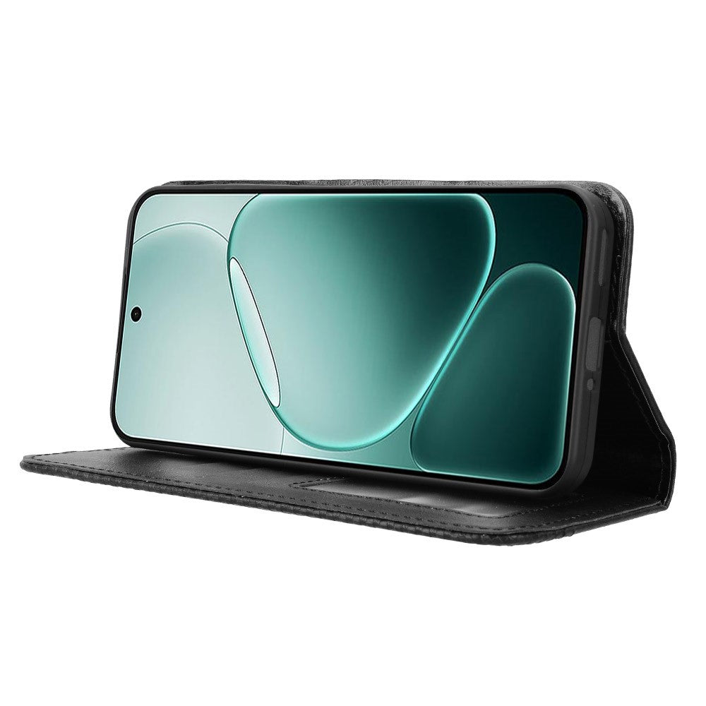 Læderetui til Oppo A6 Pro 4G / A6 Pro 5G / F31 5G Pung Stand Retro Tekstur Telefoncover