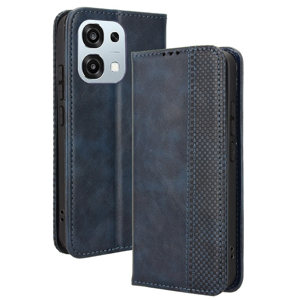 Læderetui til Oppo A6 Pro 4G / A6 Pro 5G / F31 5G Pung Stand Retro Tekstur Telefoncover
