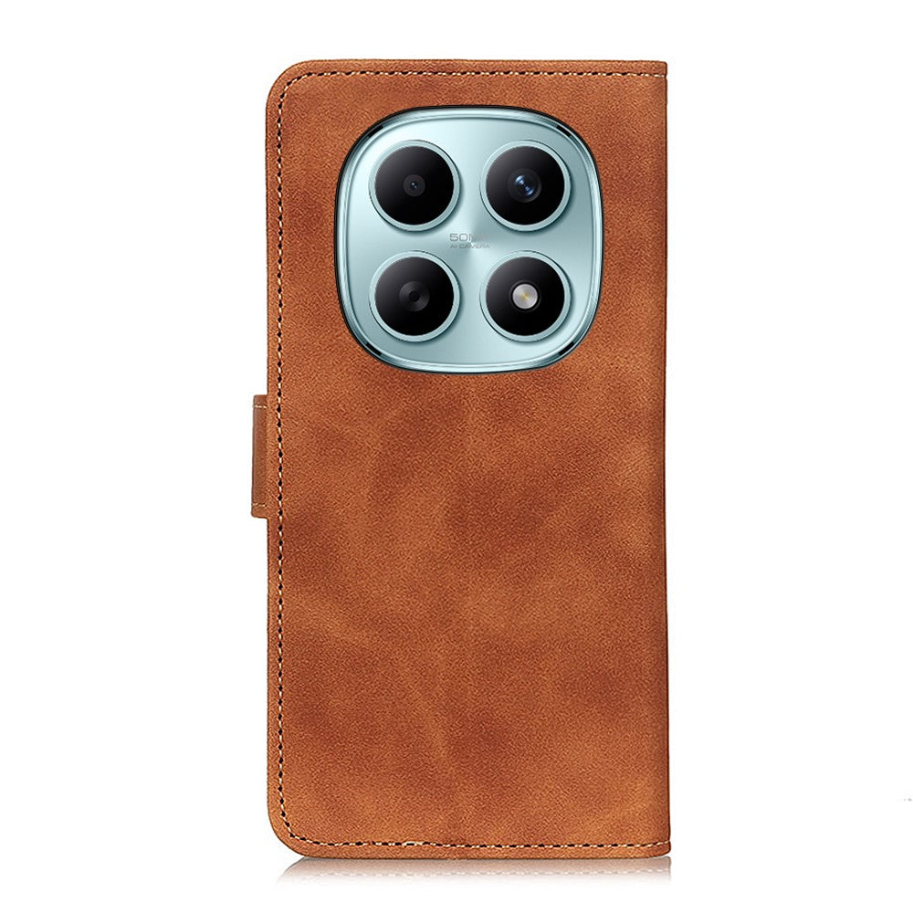 KHAZNEH For Xiaomi Poco M8 5G / Redmi Note 15 5G (Global) Case PU Leather Retro Texture Phone Cover