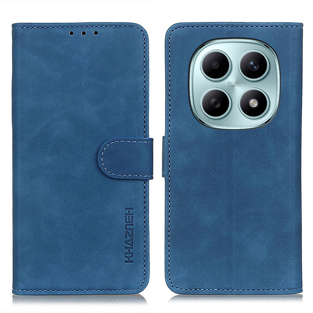 KHAZNEH For Xiaomi Poco M8 5G / Redmi Note 15 5G (Global) Case PU Leather Retro Texture Phone Cover