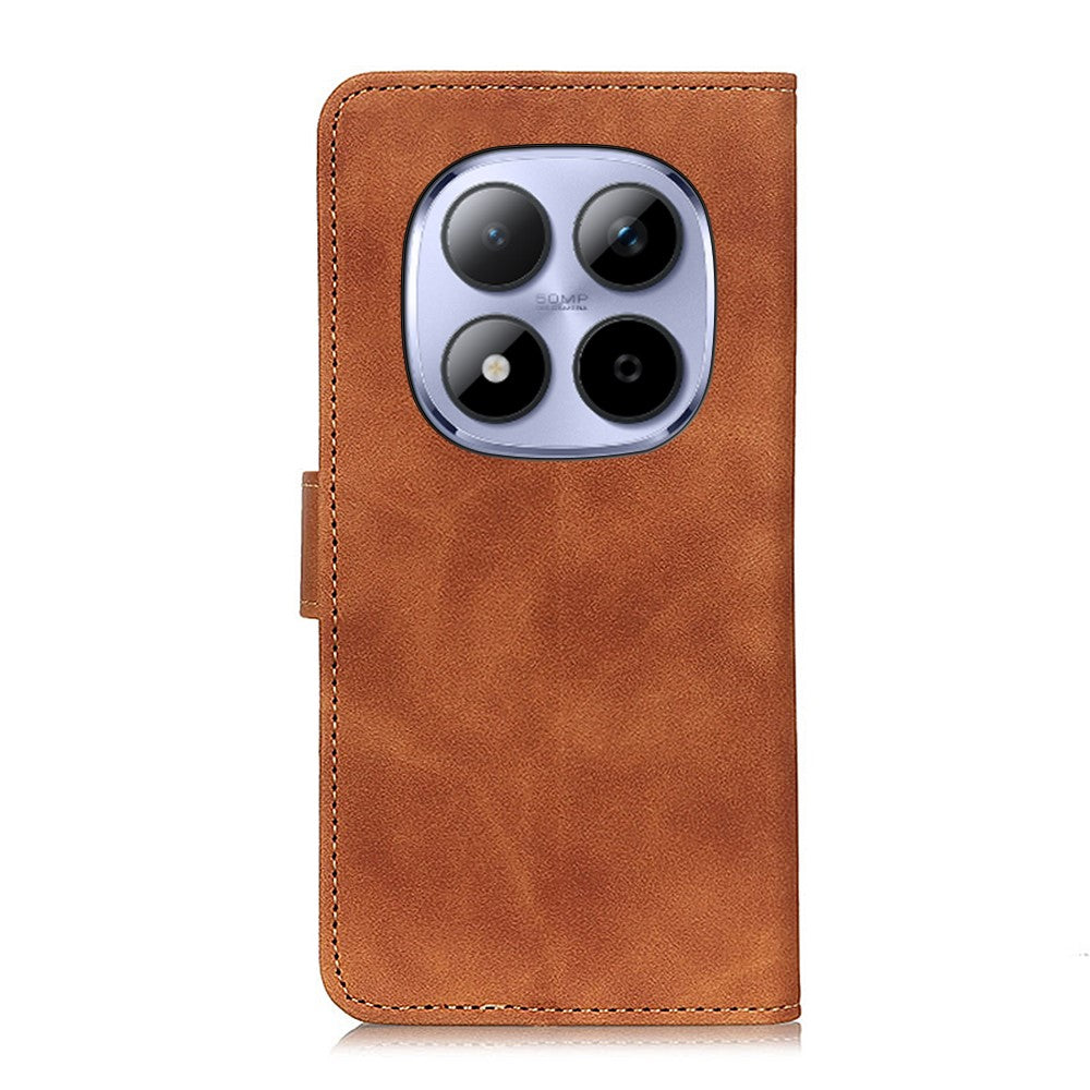 KHAZNEH För Xiaomi Poco M8 Pro 5G / Redmi Note 15 Pro+ 5G (Global) Skal PU-läder Retro Textur mobilskal