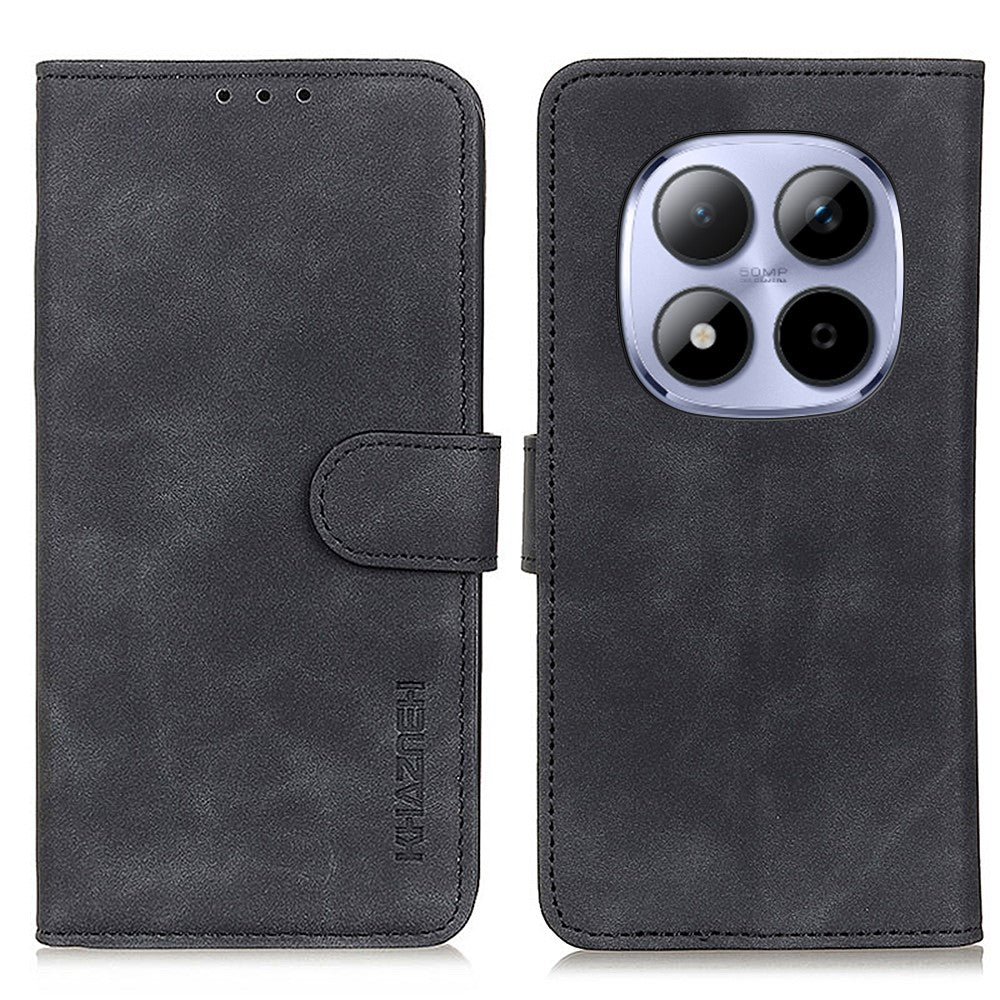 KHAZNEH För Xiaomi Poco M8 Pro 5G / Redmi Note 15 Pro+ 5G (Global) Skal PU-läder Retro Textur mobilskal