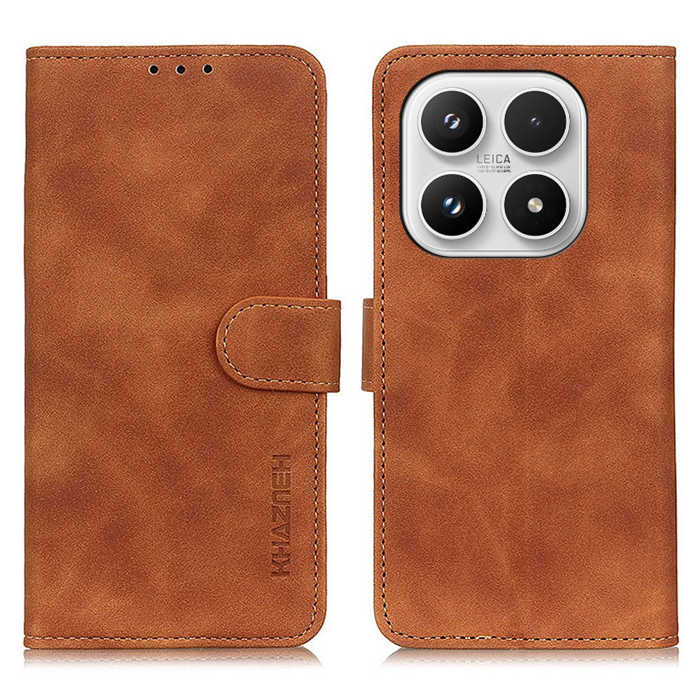 KHAZNEH For Xiaomi 17 Case PU Leather Retro Texture Phone Cover