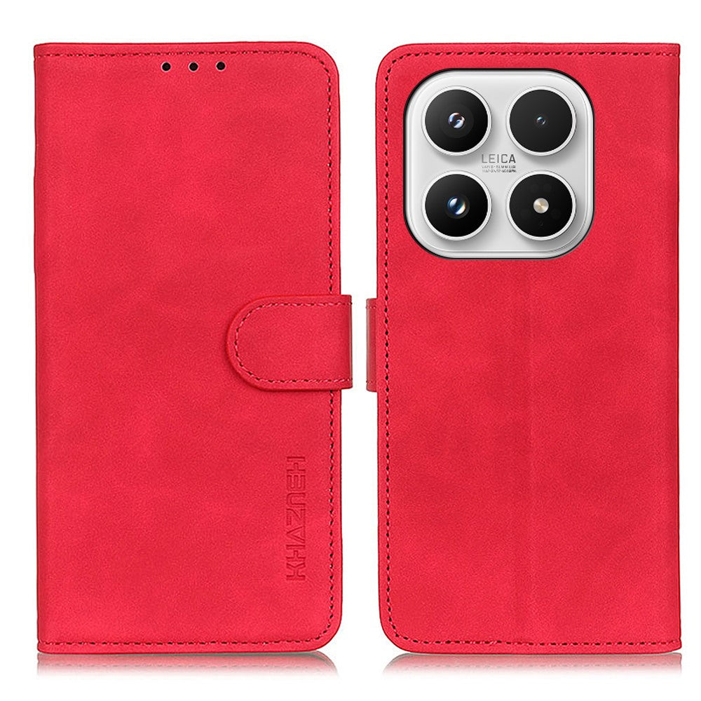 KHAZNEH For Xiaomi 17 Case PU Leather Retro Texture Phone Cover