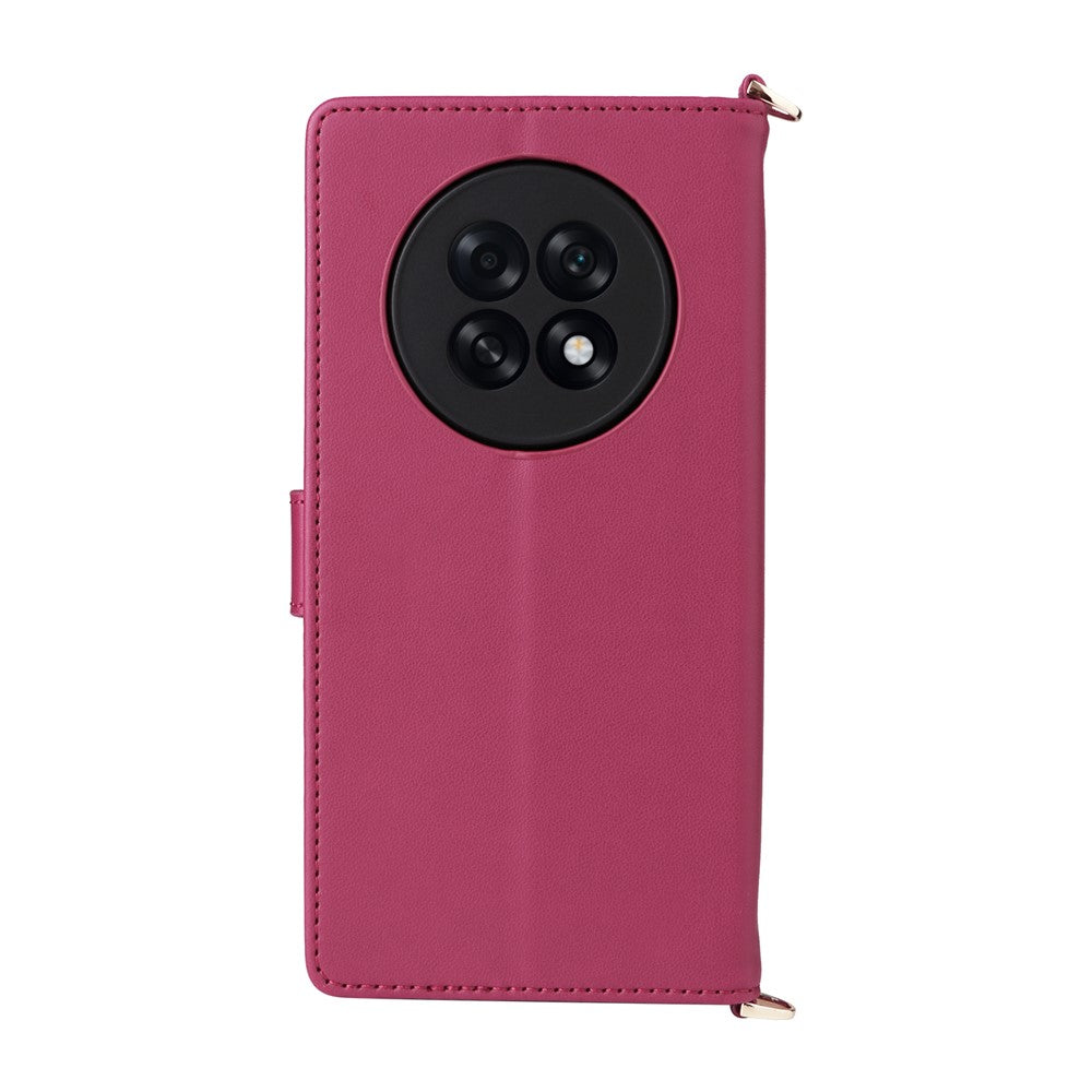 Leather Case for Oppo A6 GT 5G / A6 Max 5G / F31 Pro+ 5G Stand Wallet Phone Cover with Shoulder / Wrist Strap
