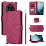 Leather Case for Oppo A6 GT 5G / A6 Max 5G / F31 Pro+ 5G Stand Wallet Phone Cover with Shoulder / Wrist Strap