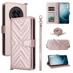 Leather Case for Oppo A6 GT 5G / A6 Max 5G / F31 Pro+ 5G Stand Wallet Phone Cover with Shoulder / Wrist Strap