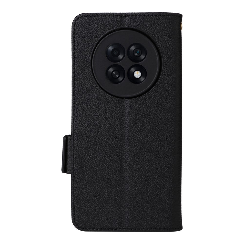 Leather Case for Oppo A6 GT 5G / A6 Max 5G / F31 Pro+ 5G Litchi Texture Wallet Phone Cover with Wrist Strap