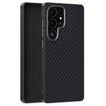 ABEEL For Samsung Galaxy S24 Ultra Magnetic Case Carbon Fiber Texture Back Cover