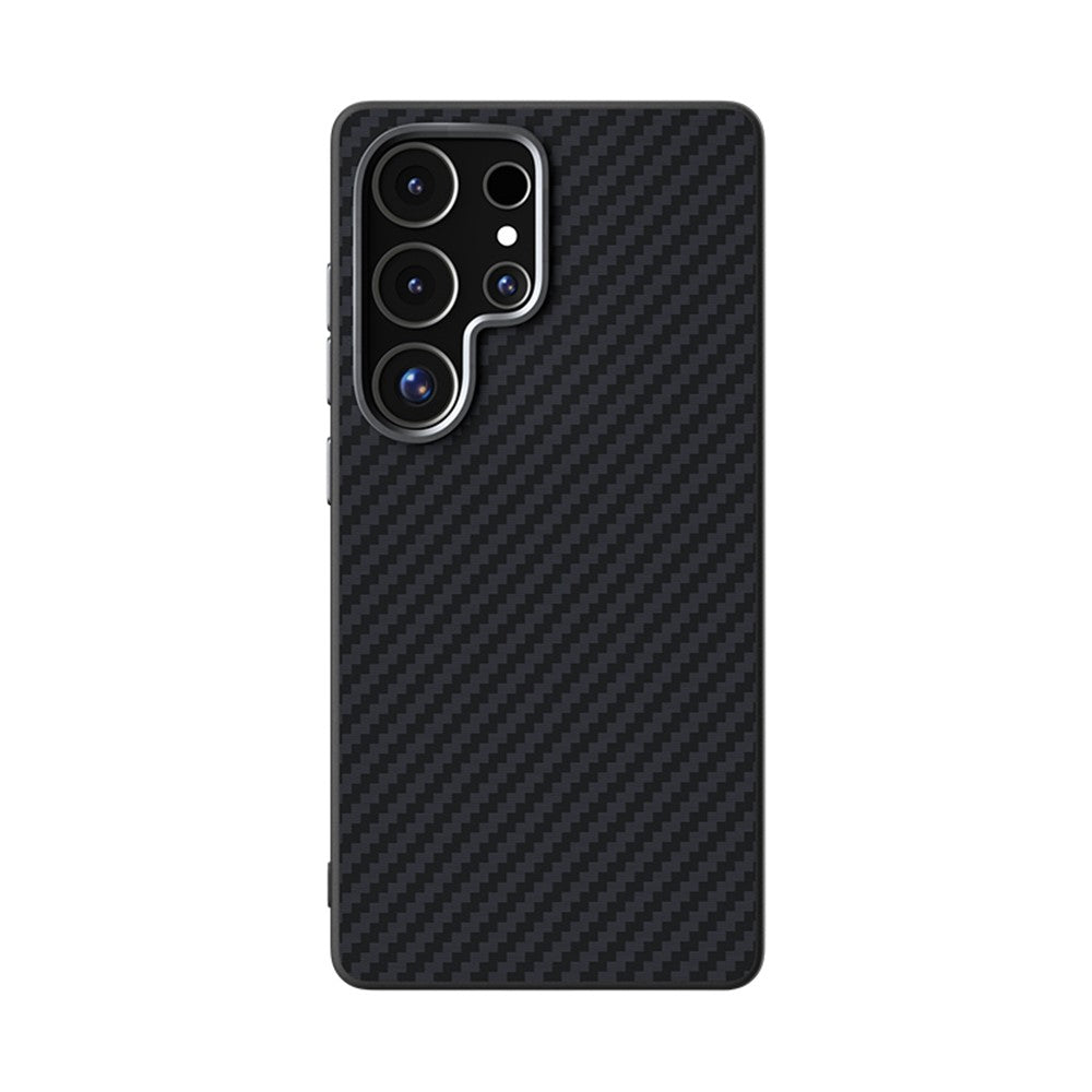ABEEL For Samsung Galaxy S24 Ultra Magnetic Case Carbon Fiber Texture Back Cover
