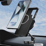 ABEEL For Samsung Galaxy S24 Ultra Magnetic Case Carbon Fiber Texture Back Cover