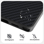 ABEEL For Samsung Galaxy S24 Ultra Magnetic Case Carbon Fiber Texture Back Cover