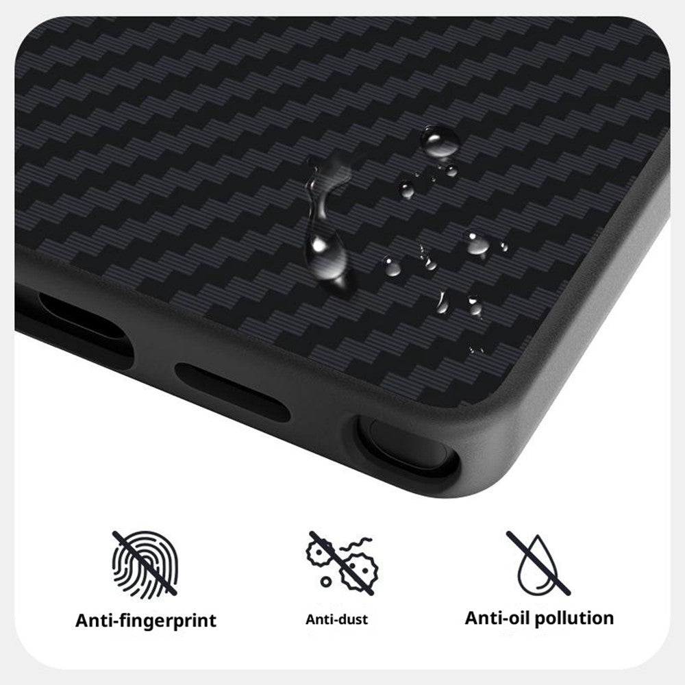 ABEEL For Samsung Galaxy S24 Ultra Magnetic Case Carbon Fiber Texture Back Cover