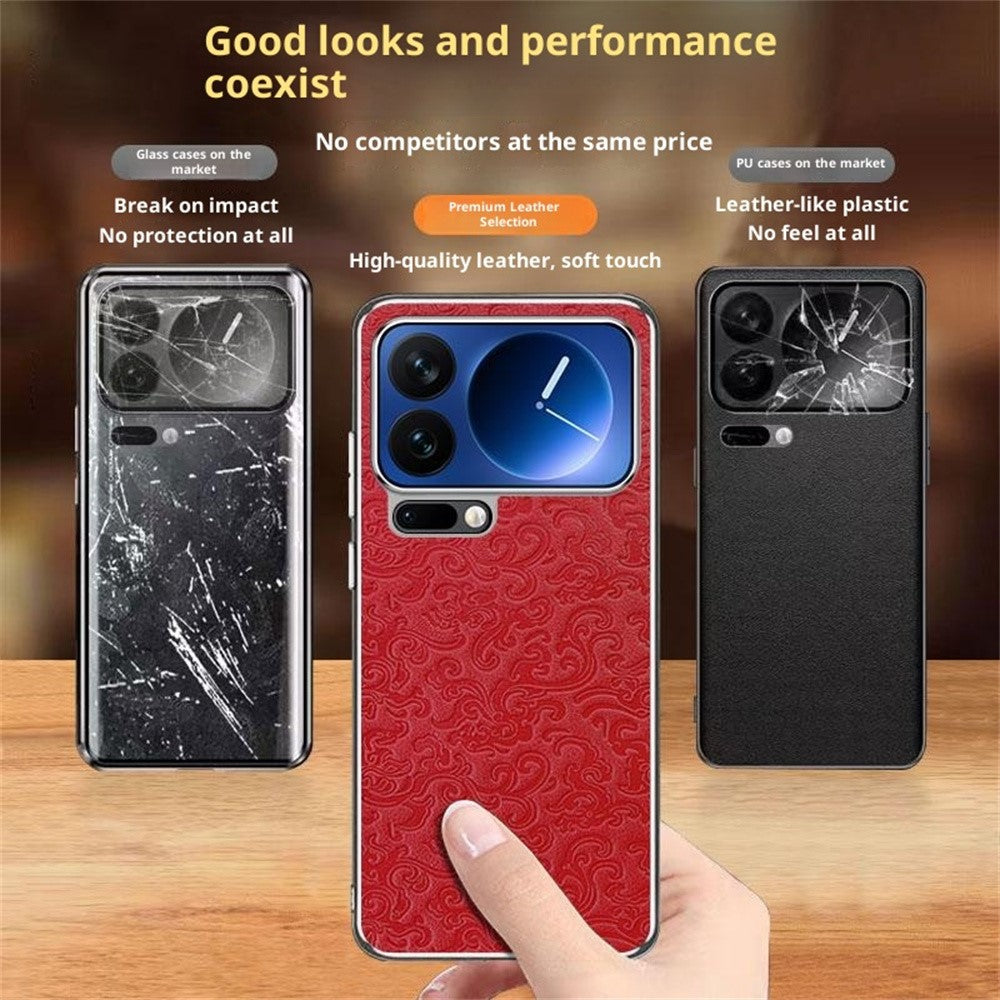 For Xiaomi 17 Case Loong Pattern Electroplated PC + TPU Shockproof Phone Cover